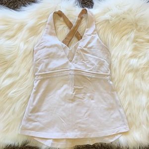 Lululemon Cross Back Tank Top White 4